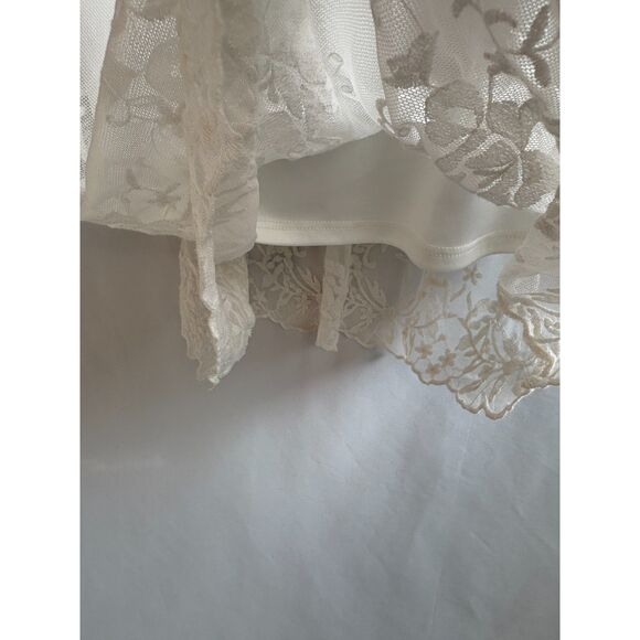 Orange Creek White Boho Lace Midi Dress Size S Embroidered Prairie Cottage - Picture 6 of 10